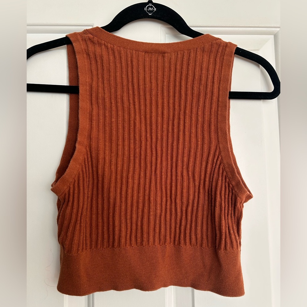 Free People Ribbed Tank Top - Rust - Picture 5 of 5